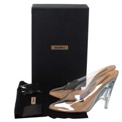 Pre Owned Yeezy Transparent PVC Season 6 Mule Sandals Size 41