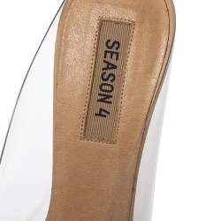 Pre Owned Yeezy Transparent PVC Season 6 Mule Sandals Size 41