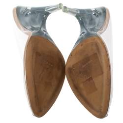 Pre Owned Yeezy Transparent PVC Season 6 Mule Sandals Size 41