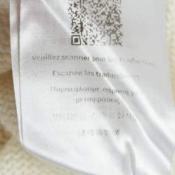 8 by Yoox Off-White Cable Knit High Neck Long Dress S