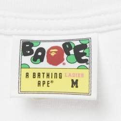 Pre Owned A Bathing Ape Baby Milo Shark Print Cotton T-Shirt M