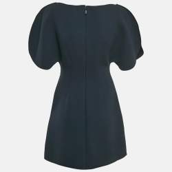 Pre Owned Alcer Blue Crepe Rogeron Mini Dress S