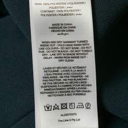 Pre Owned Alcer Blue Crepe Rogeron Mini Dress S