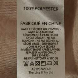 Pre Owned Acler Beige Snakeskin Print Satin Mini Wrap Dress S