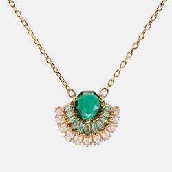 Swarovski Crystals Gold Tone Necklace