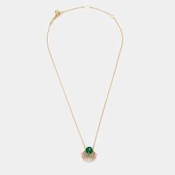 Swarovski Crystals Gold Tone Necklace