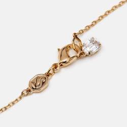 Pre Owned Swarovski Crystals Gold Tone Necklace