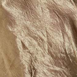 Pre Owned Acne Studios Brown Satin Wrap Up Long Dress M