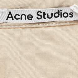 Acne Studios Beige Cotton Asymmetric Wrap Skirt XS