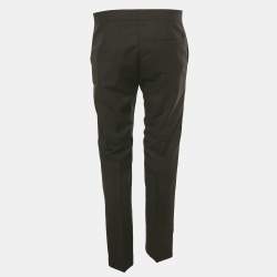 Pre Owned Acne Studios Black Wool Formal Trousers S