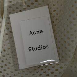 Acne Studios White Perforated Mesh Sleeveless Adelia Shirt M