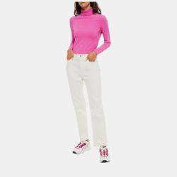 Acne Studios Bla Konst White Cotton Straight Leg Jeans M (SIZE 30)