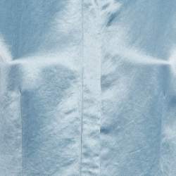 Pre Owned Acne Studios Blue Satin Pame Fluid Shirt and Trousers Set S