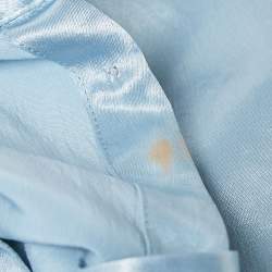 Pre Owned Acne Studios Blue Satin Pame Fluid Shirt and Trousers Set S