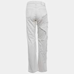 Acne Studios White Star Appliqued Denim Jeans M Waist 28"