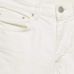 Acne Studios White Denim Distressed Jeans S