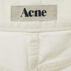 Acne Studios White Denim Distressed Jeans S
