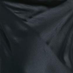 Acne Studios Black Satin Silk Cowl Neck Mini Slip Dress S