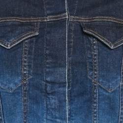 Acne Studios Two-Tone Blue Denim Stace Degrade Jacket S