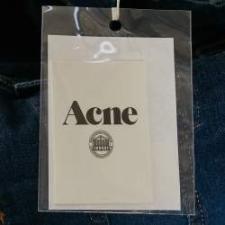 Acne Studios Two-Tone Blue Denim Stace Degrade Jacket S