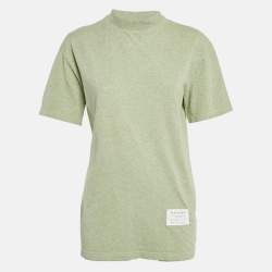 Acne Studios Green Care Label Applique Jersey Crewneck T-shirt XXS