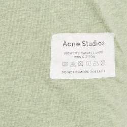 Acne Studios Green Care Label Applique Jersey Crewneck T-shirt XXS