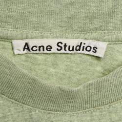 Acne Studios Green Care Label Applique Jersey Crewneck T-shirt XXS