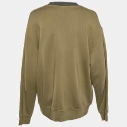 Pre Owned Acne Studios Beige Cotton Knit Sweatshirt S