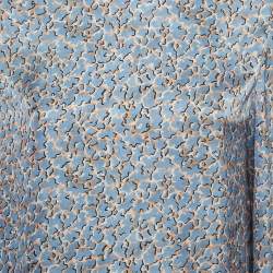 Acne Studios Blue Printed Satin Blouse S