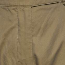 Pre Owned Acne Studios Brown Cotton Cuffed Trouser S