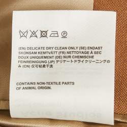 Pre Owned Acne Studios Brown Wool Double Breasted Blazer XS