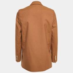 Pre Owned Acne Studios Brown Wool Double Breasted Blazer XS