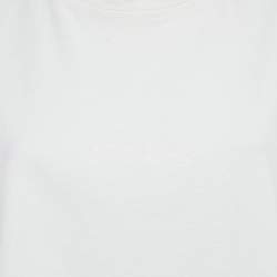 Pre Owned Acne Studios White Cotton Cylea Emboss T-Shirt XXS
