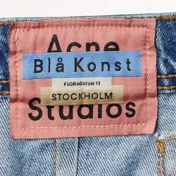 مملوكة مسبقًا Acne Studios Bla Konst Blue Denim Baggy Fit Jeans XXS/Waist 27"