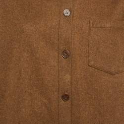 Pre Owned قميص طويل الأكمام أكني ستوديوز بني صوف وسط