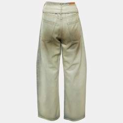 مملوكة مسبقًا Acne Studios Blue Coated Belted Denim Jeans M Waist 31"