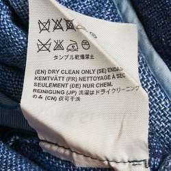 مملوكة مسبقًا تنورة أكني ستوديوز زرقاء بكتان مخططة قلم صغيرة