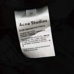 Pre Owned Acne Studios Black Wool Blend Drawstring Elze Bistretch Shorts S