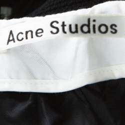 Pre Owned Acne Studios Black Wool Murol Trousers M