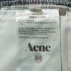 Pre Owned Acne Studios Blue Dark Wash Denim Kin 5 Candy Skinny Jeans S