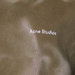 Pre Owned Acne Studios Brown & Pink Knit Tie Dye Oversized Pullover XS