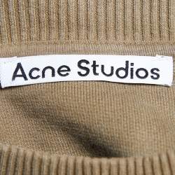 Pre Owned Acne Studios Brown & Pink Knit Tie Dye Oversized Pullover XS