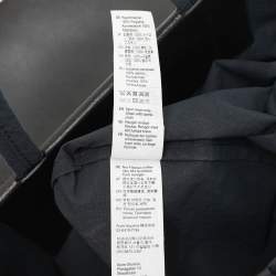 Pre Owned Acne Studios Navy Blue/Black Leather and Nylon Papery Tote