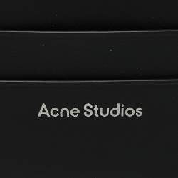 Pre Owned Acne Studios Black Leather Card Holder