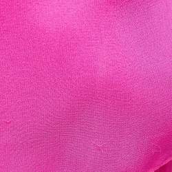 Adam Lippes Pink Sheer Silk Crepe Shirt Top M