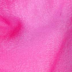 Adam Lippes Pink Sheer Silk Crepe Shirt Top M