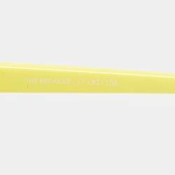 Adam Selman x Le Specs Yellow/Black The Breaker Oval Sunglasses