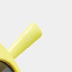 Adam Selman x Le Specs Yellow/Black The Breaker Oval Sunglasses