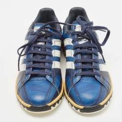 Adidas x Raf Simons Stan Smith Navy Blue Leather Low Top Sneakers Size 39.5 