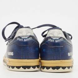 Adidas x Raf Simons Stan Smith Navy Blue Leather Low Top Sneakers Size 39.5 